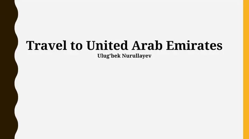 Planning Your UAE Adventure: Visa, Transportation & Budget