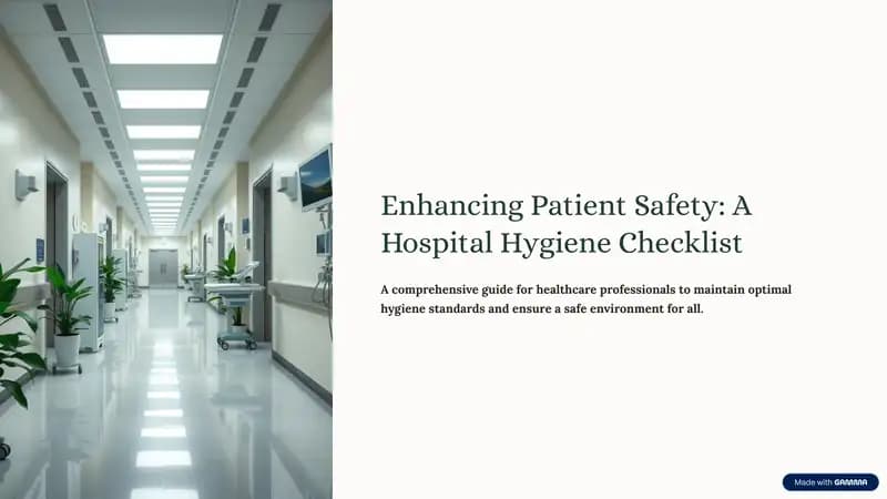 A Critical Role of Hygiene in Healthcare