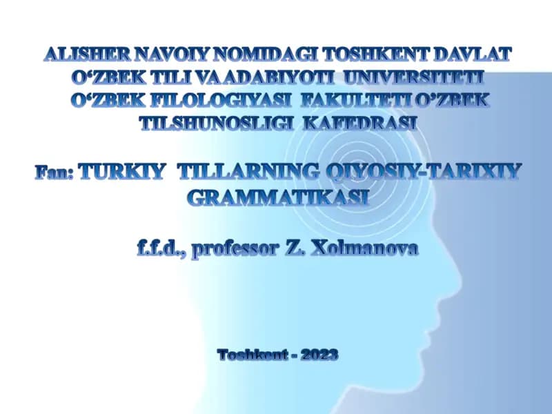 Fe'l va uning grammatik xususiyatlari