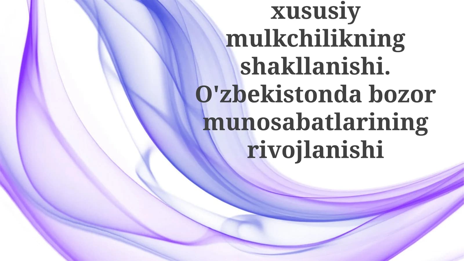O'zbekistondagi Iqtisodiy Islohotlar