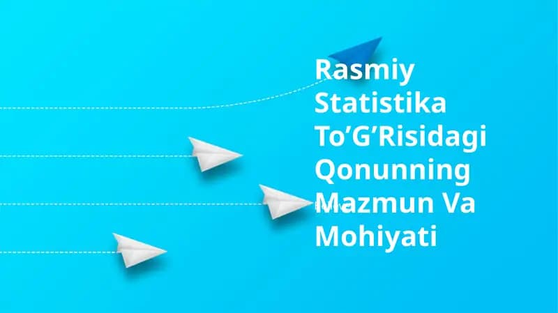 Rasmiy Statistika To’G’Risidagi Qonunning Mazmun Va Mohiyati