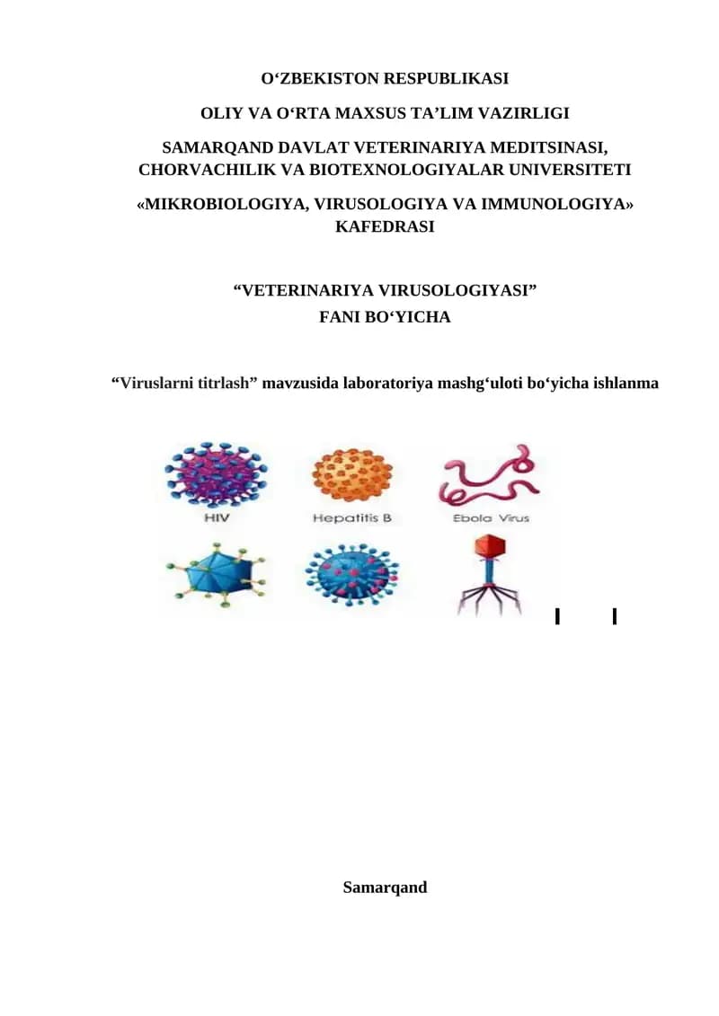 Viruslarni titrlash