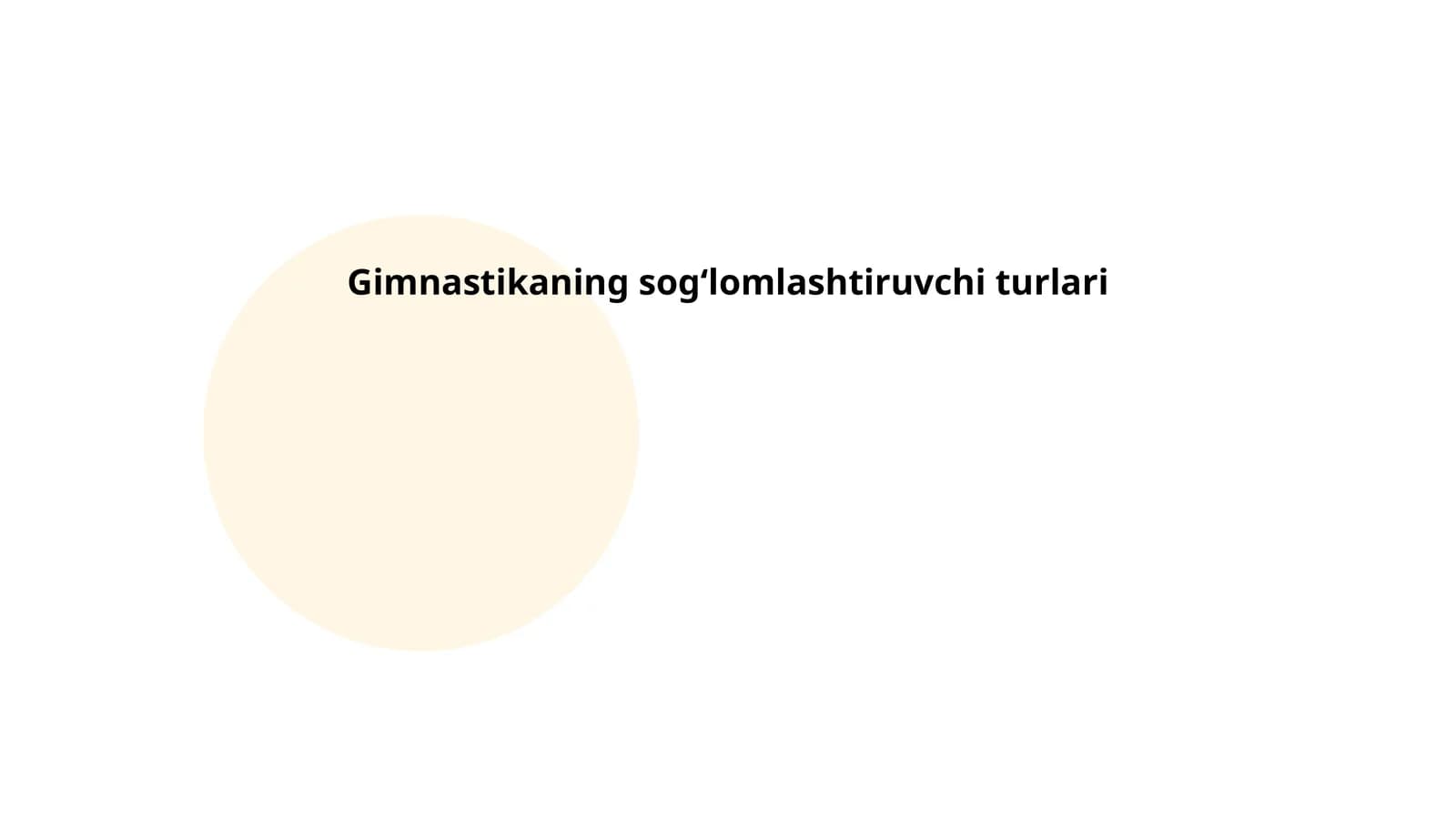 Gimnastikaning sogʻlomlashtiruvchi turlari