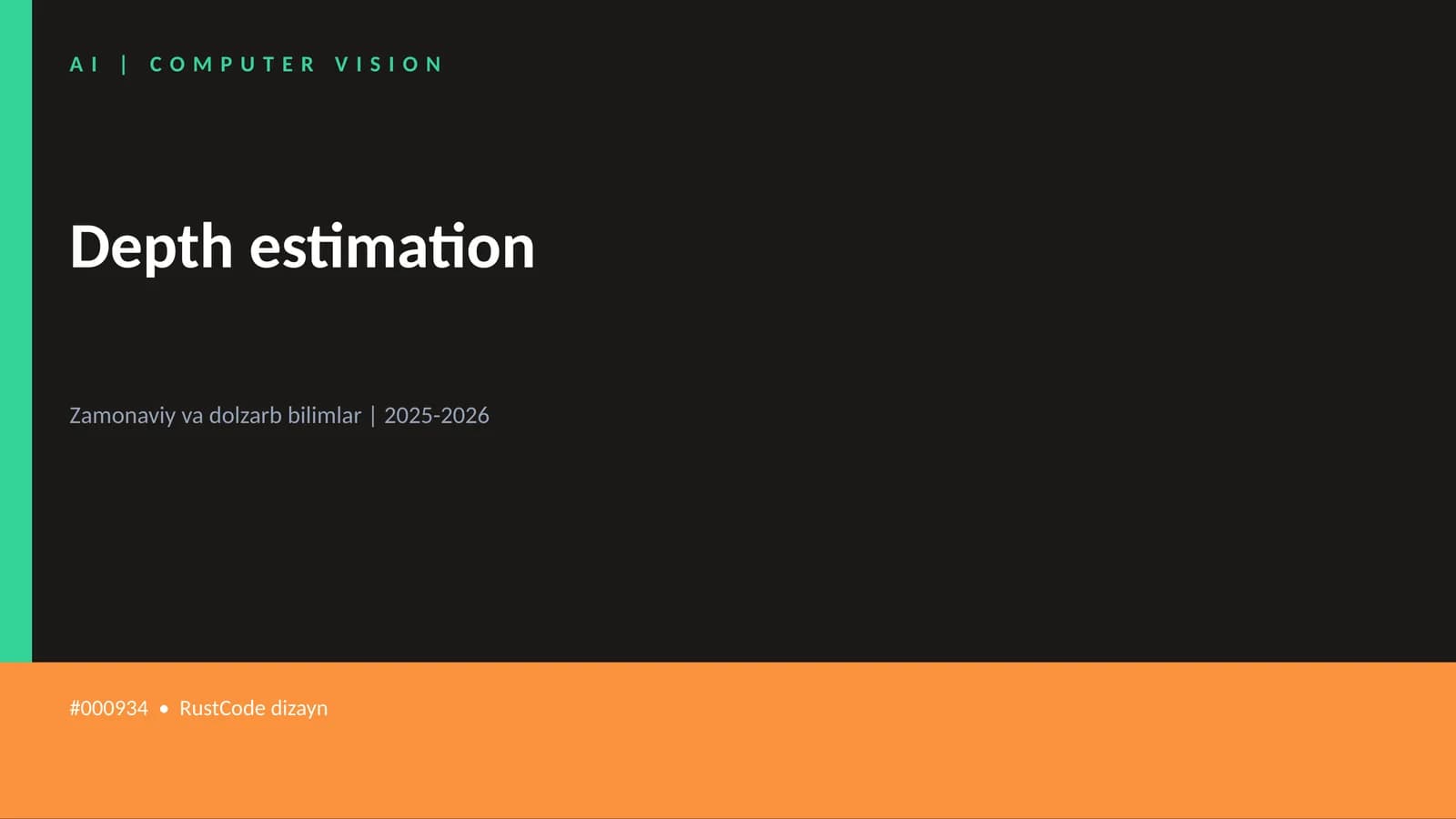 Depth estimation