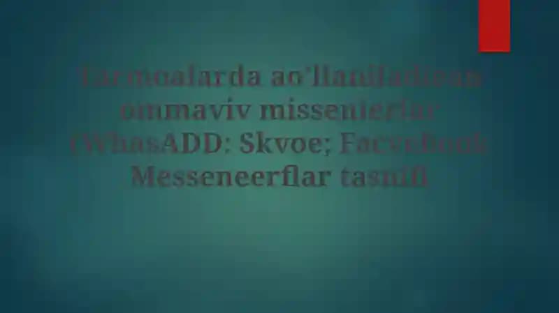 WhatsApp, Skype va Facebook Messenger: Qishloq xo'jaligida qo'llanishi, afzalliklari va kamchiliklari