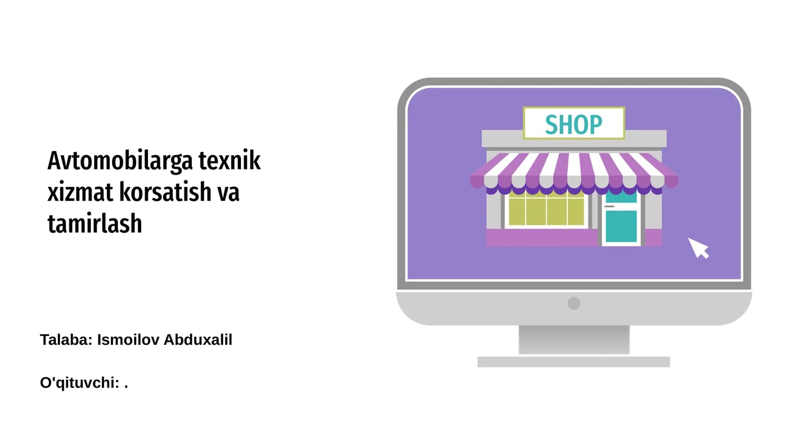 Avtomobilga texnik xizmat korsatish va tamirlash