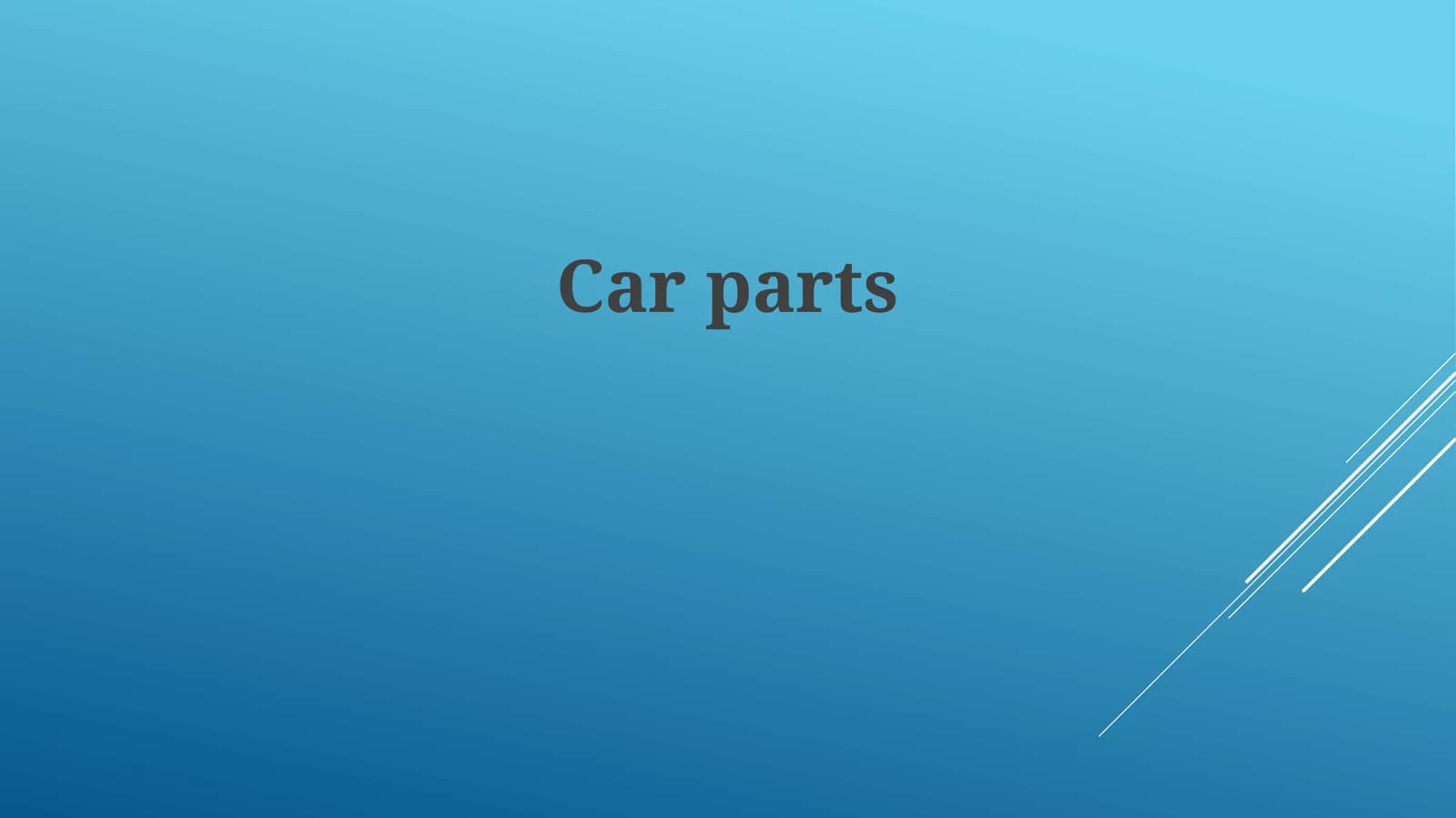 Car parts