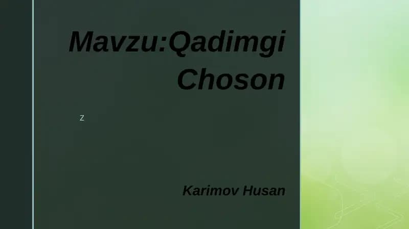 Qadimgi Choson