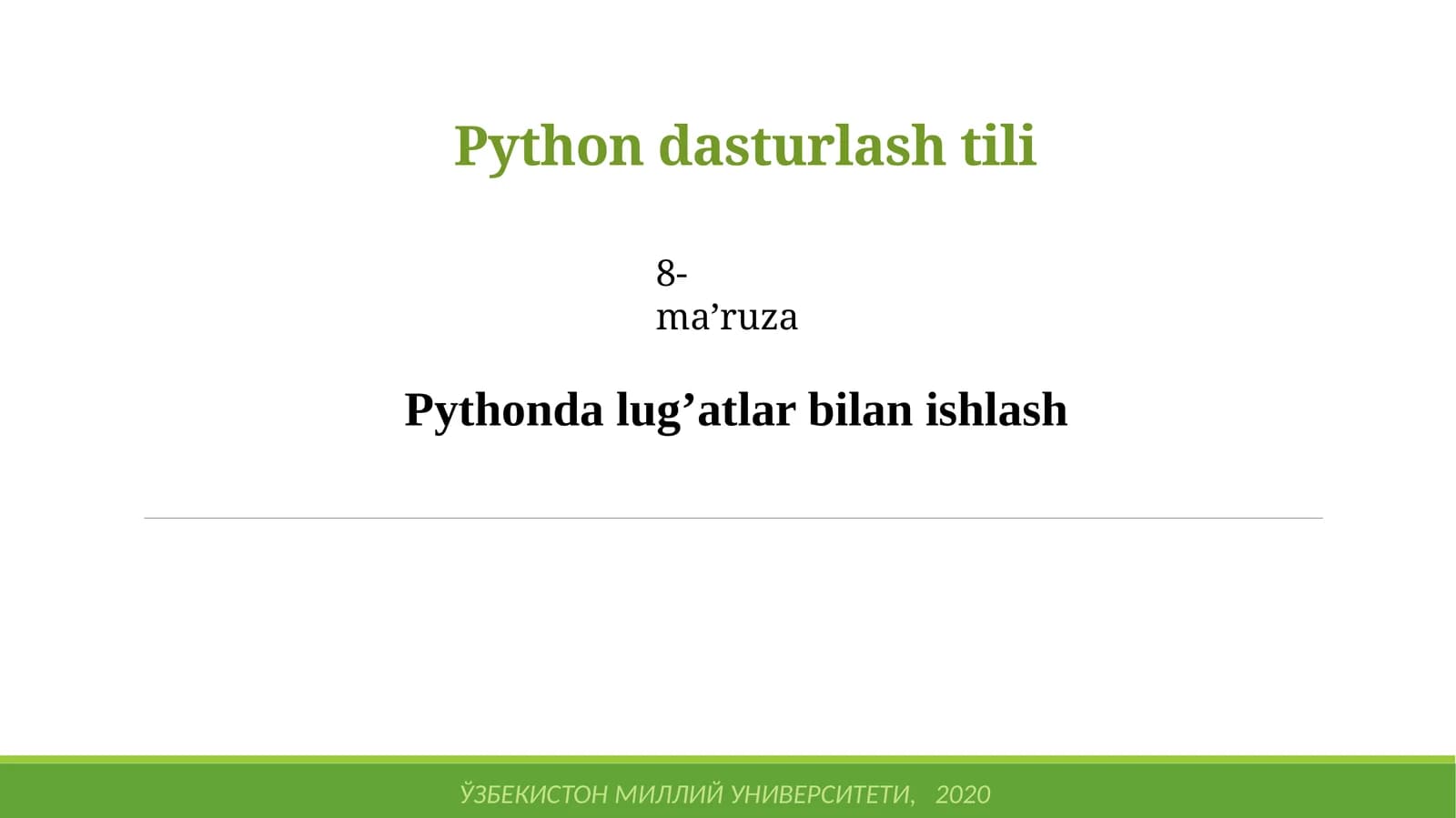 Pythondasturlashtili