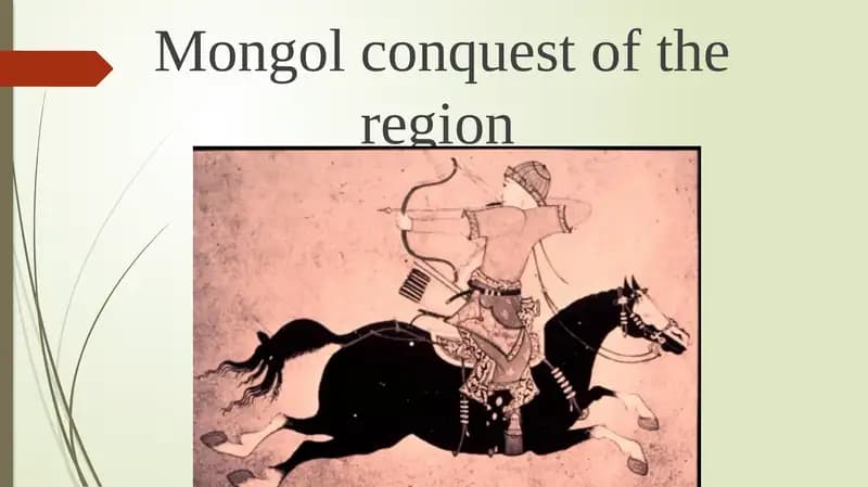 Mongol conquest of the region