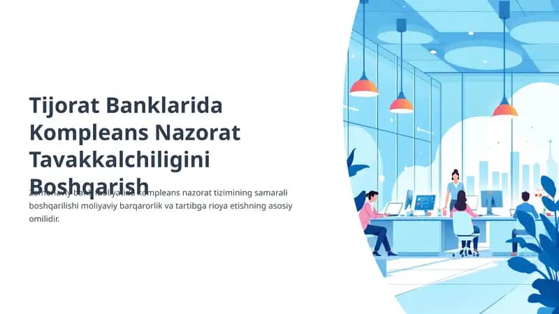 Tijorat Banklarida Kompleans Nazorat Tavakkalchiligini Boshqarish