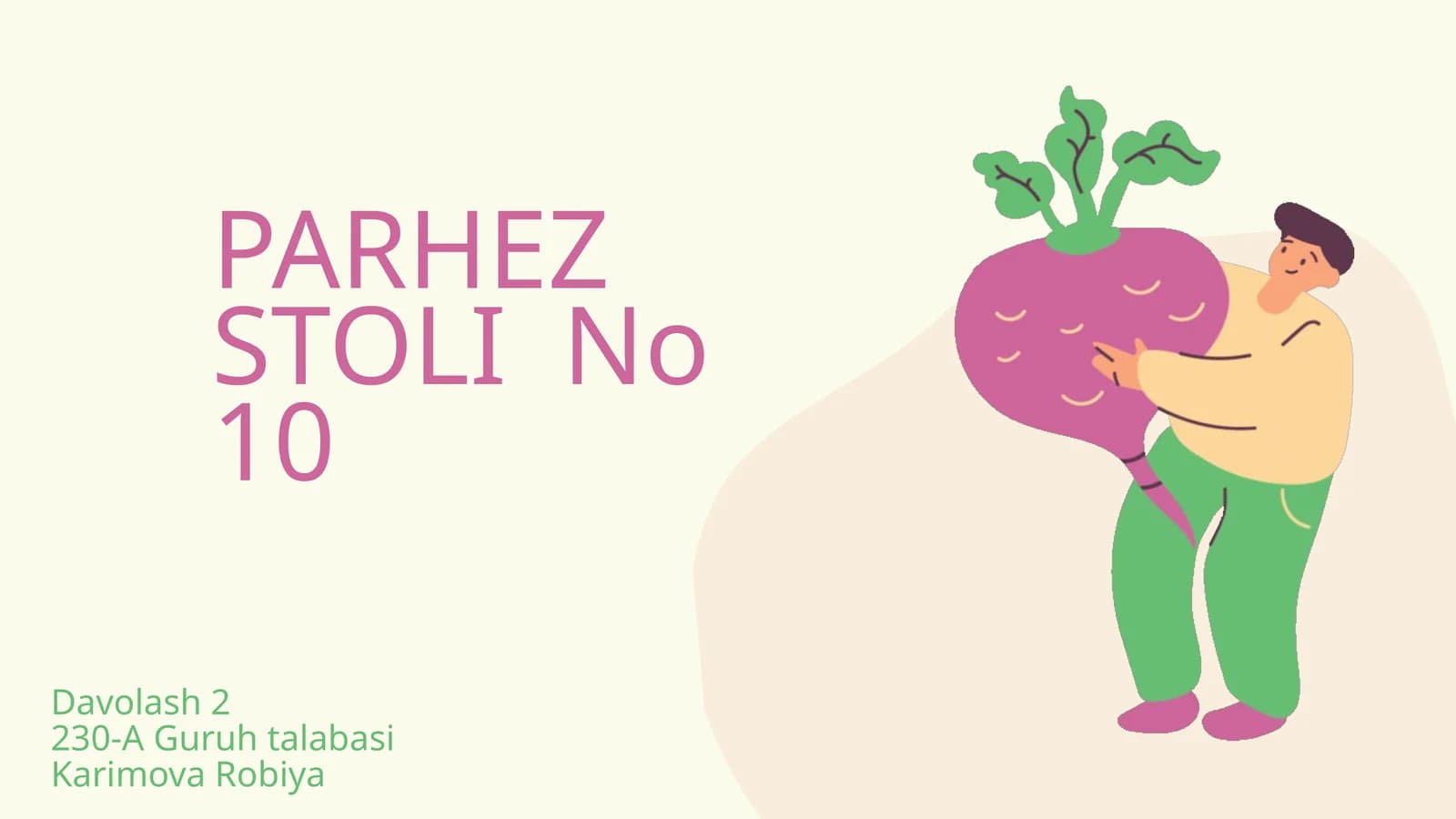 PARHEZ STOLI No 10