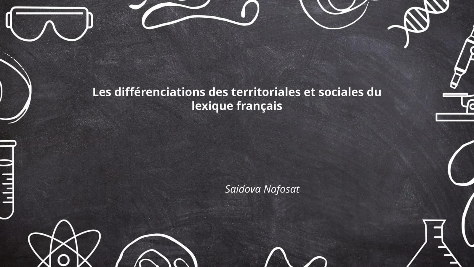 Les différenciations des territoriales et sociales du lexique français