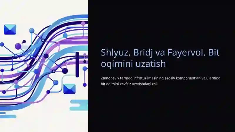 Shlyuz, Bridj va Fayervol. Bit oqimini uzatish
