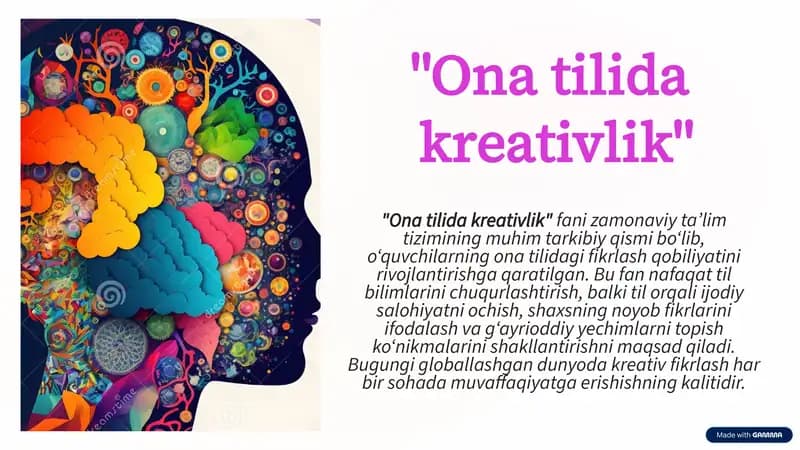 Ona tilida kreativlik