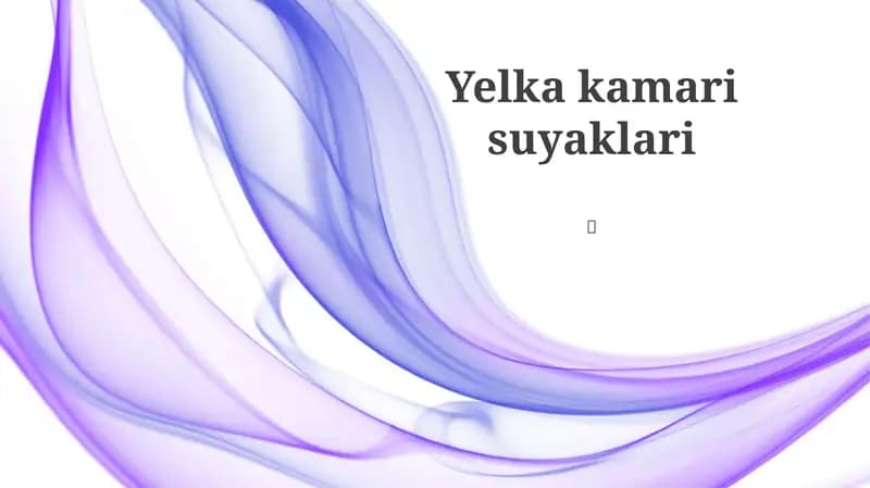 Yelka kamari suyaklari