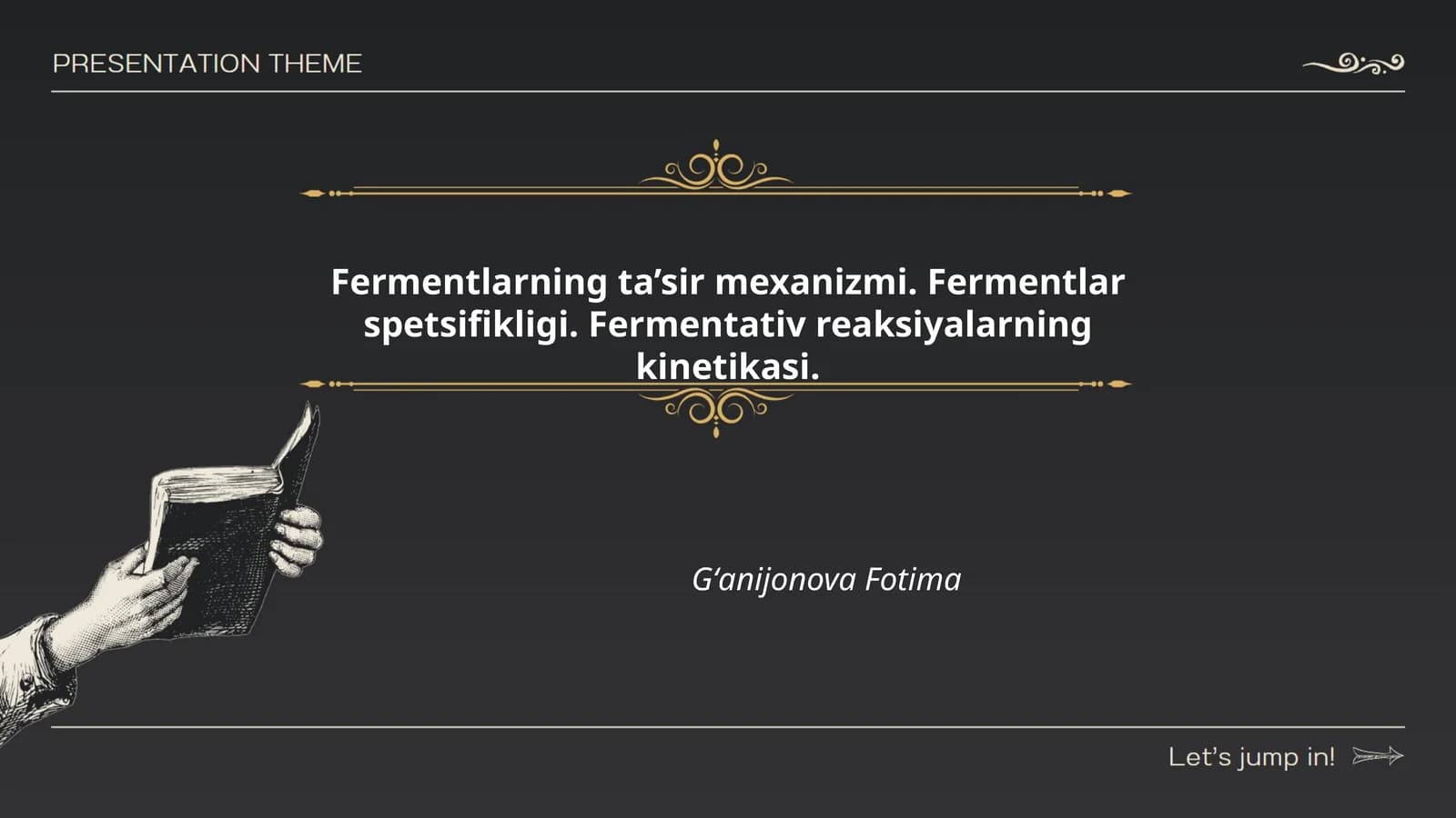 Fermentlarning ta'sir mexanizmi