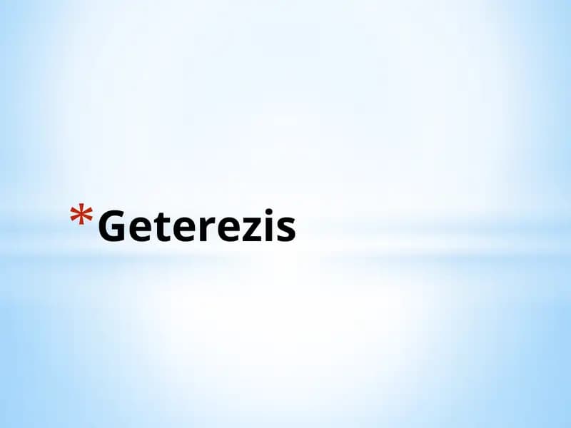 Geterezis