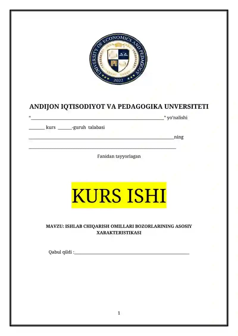 IQTISODIYOTNI TARTIBGA SOLISH ZARURIYATI VA XUSUSIYATLARI