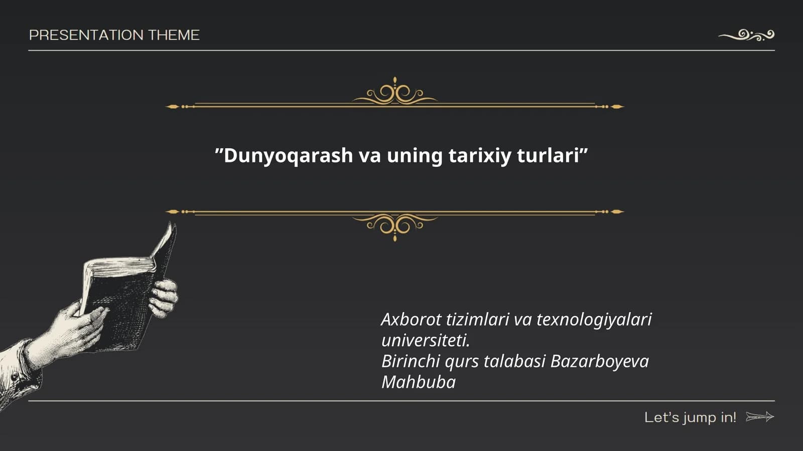 Dunyoqarash va uning tarixiy turlari