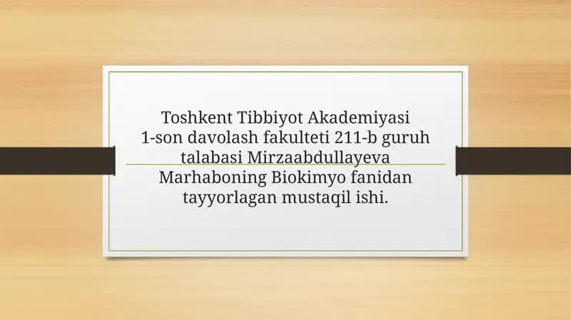Lipidlarning peroksidlanishi