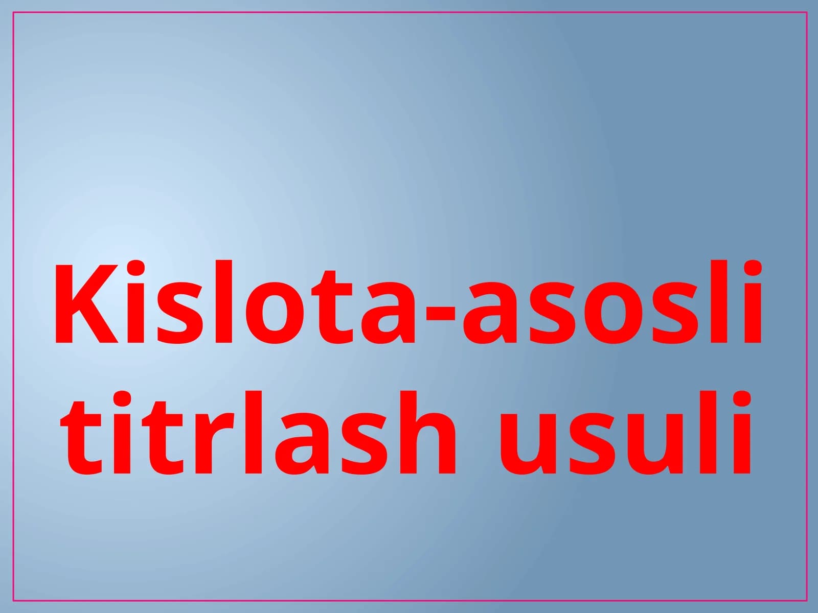 Kislota asos