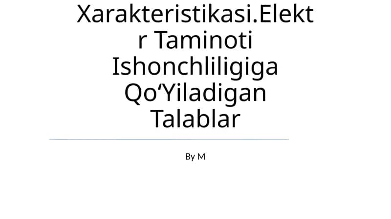Elektr taʼminoti tarmoqlari sxemalari