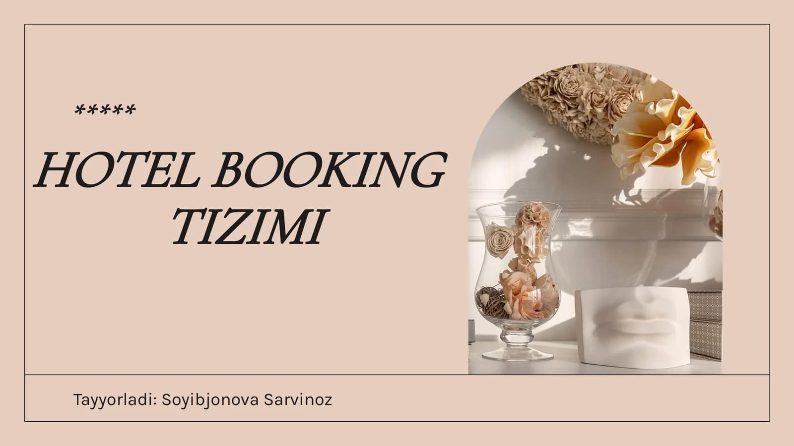 Hotel Booking Tizimi