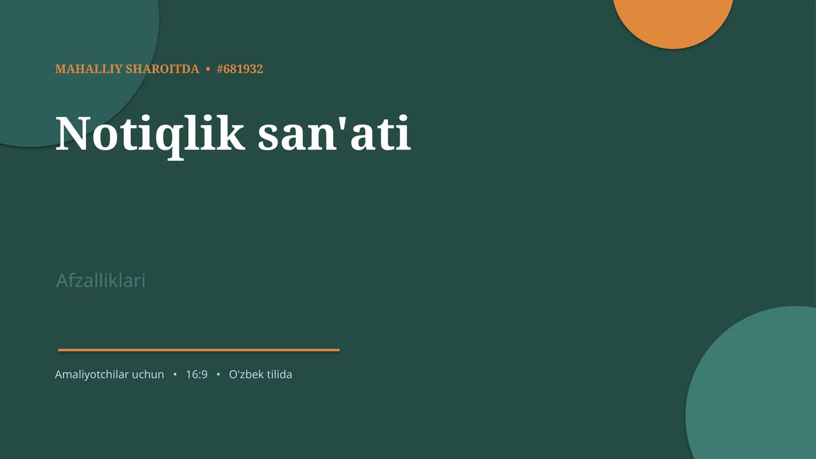 Notiqlik san'ati