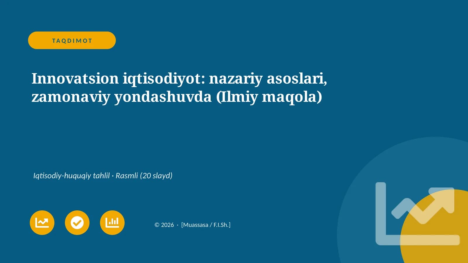 Innovatsion iqtisodiyot: nazariy asoslari, zamonaviy yondashuvda