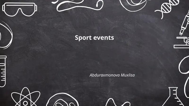 Sport events