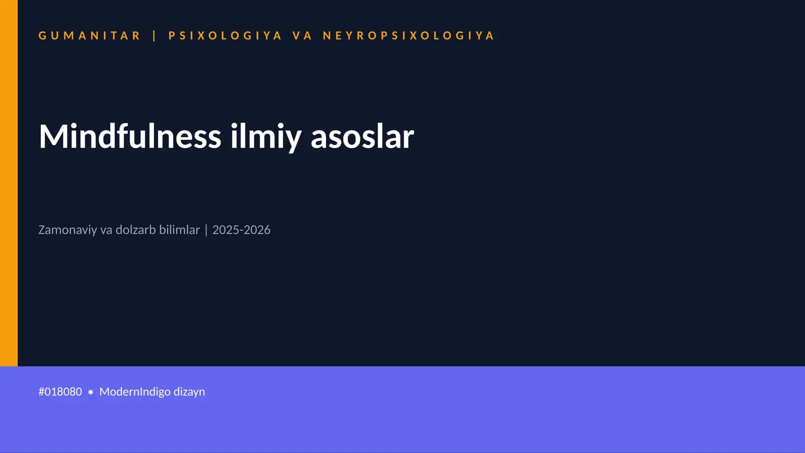 Mindfulness ilmiy asoslar