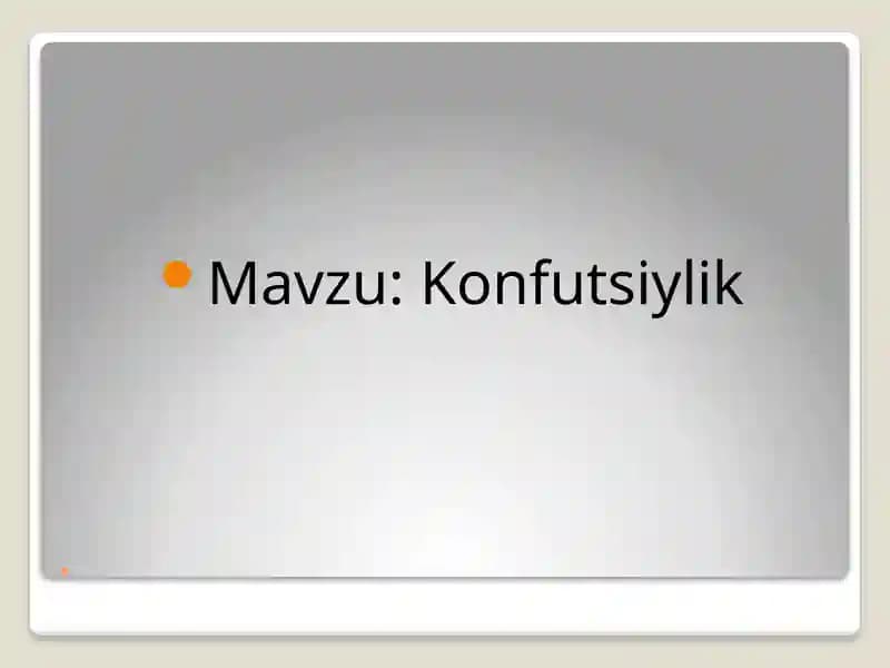 Konfutsiylik
