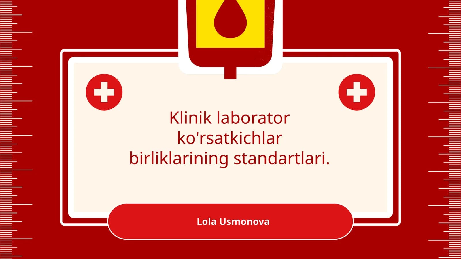 Klinik laborator ko'rsatkichlar birliklarining standartlari
