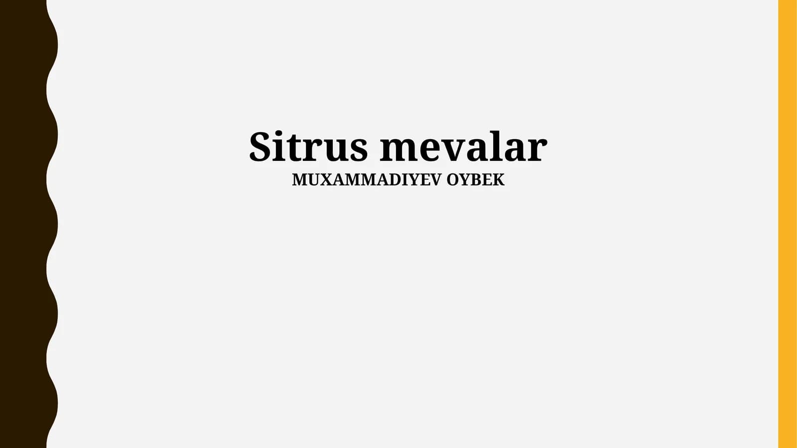 Sitrus mevalar
