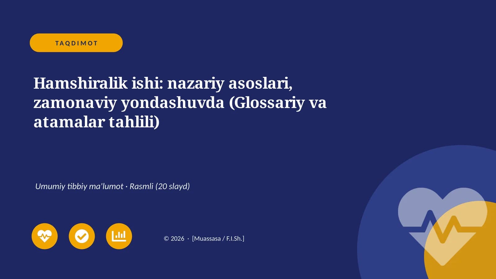 Hamshiralik ishi: nazariy asoslari, zamonaviy yondashuvda