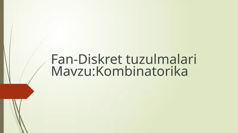 Kambinatorika