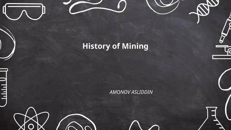 History of Mining