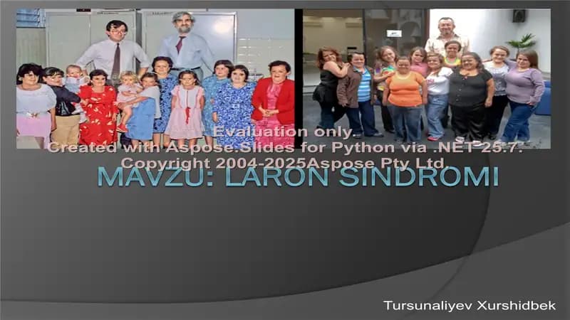 Laron Sindromi