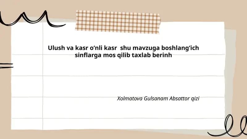 Ulush va kasr