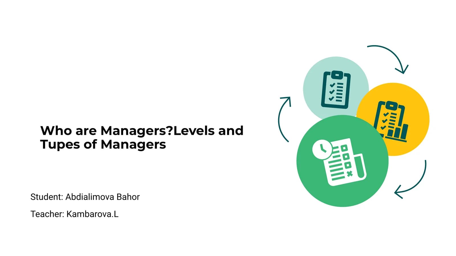 Introduction to Managers