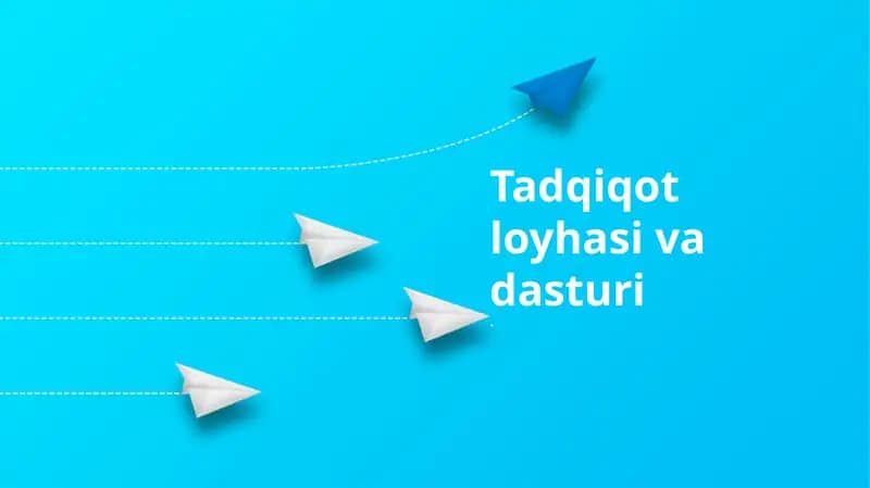 Tadqiqot loyhasi va dasturi