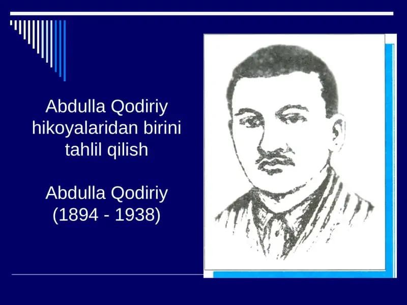 Abdulla Qodiriyning Hayot va ijod yo`li