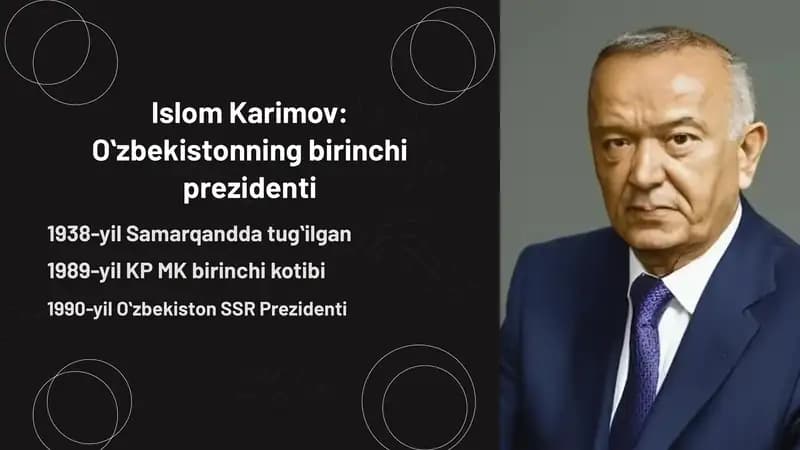 Islom Karimov: Oʻzbekistonning birinchi prezidenti