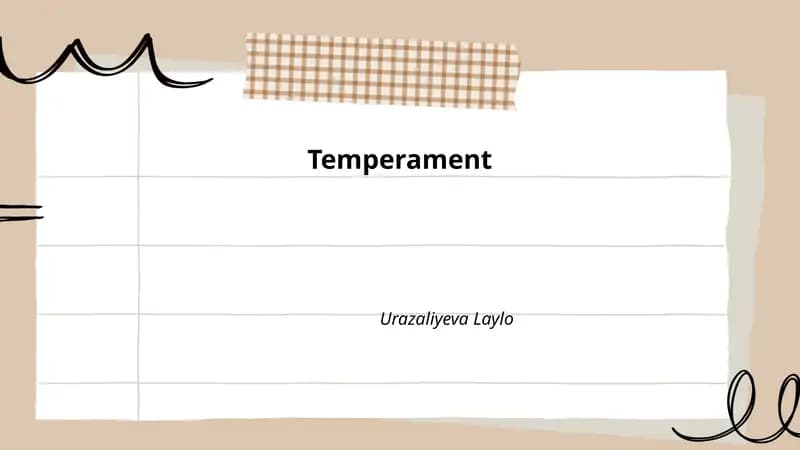 Temperament