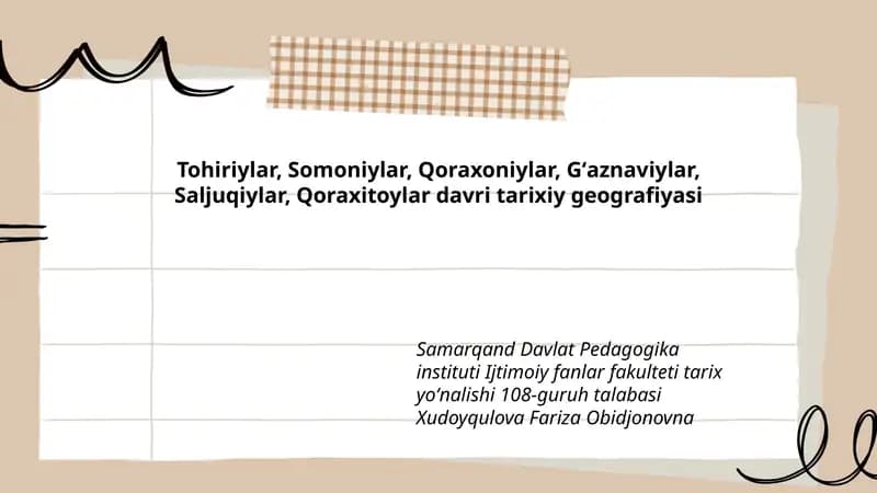 Qoraxitoylar davri tarixiy geografiyasi