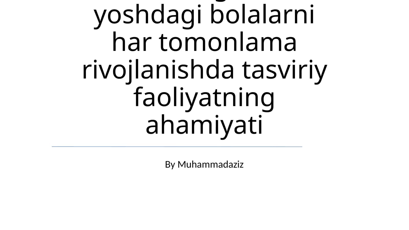 Rangli qalamlardan ijodiylikka: O'sish va rivojlanishni qo'llab-quvvatlash