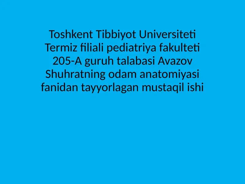 Havo qon toʻsigʻi tuzilishi va vazifalari