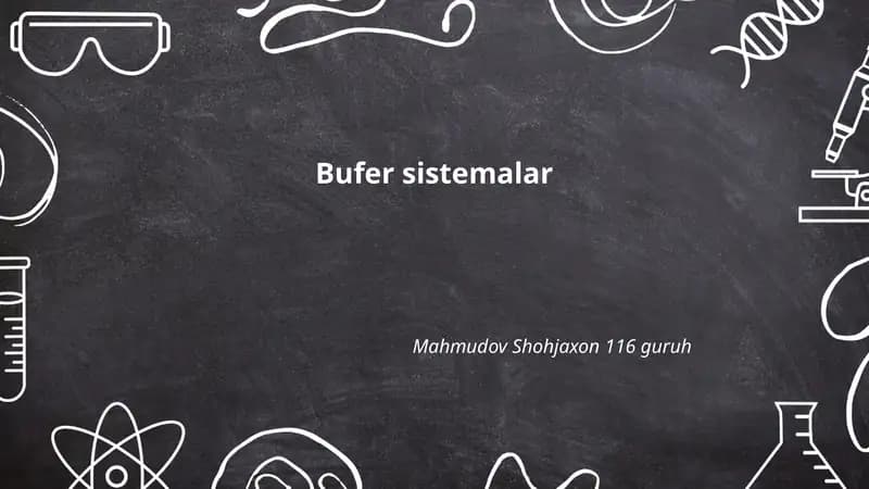 Bufer sistemalar