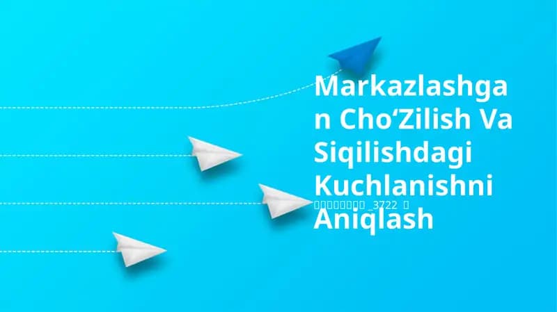 Markazlashgan ChoʻZilish Va Siqilishdagi Kuchlanishni Aniqlash